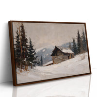 Mountain Cabin Waits For Spring
