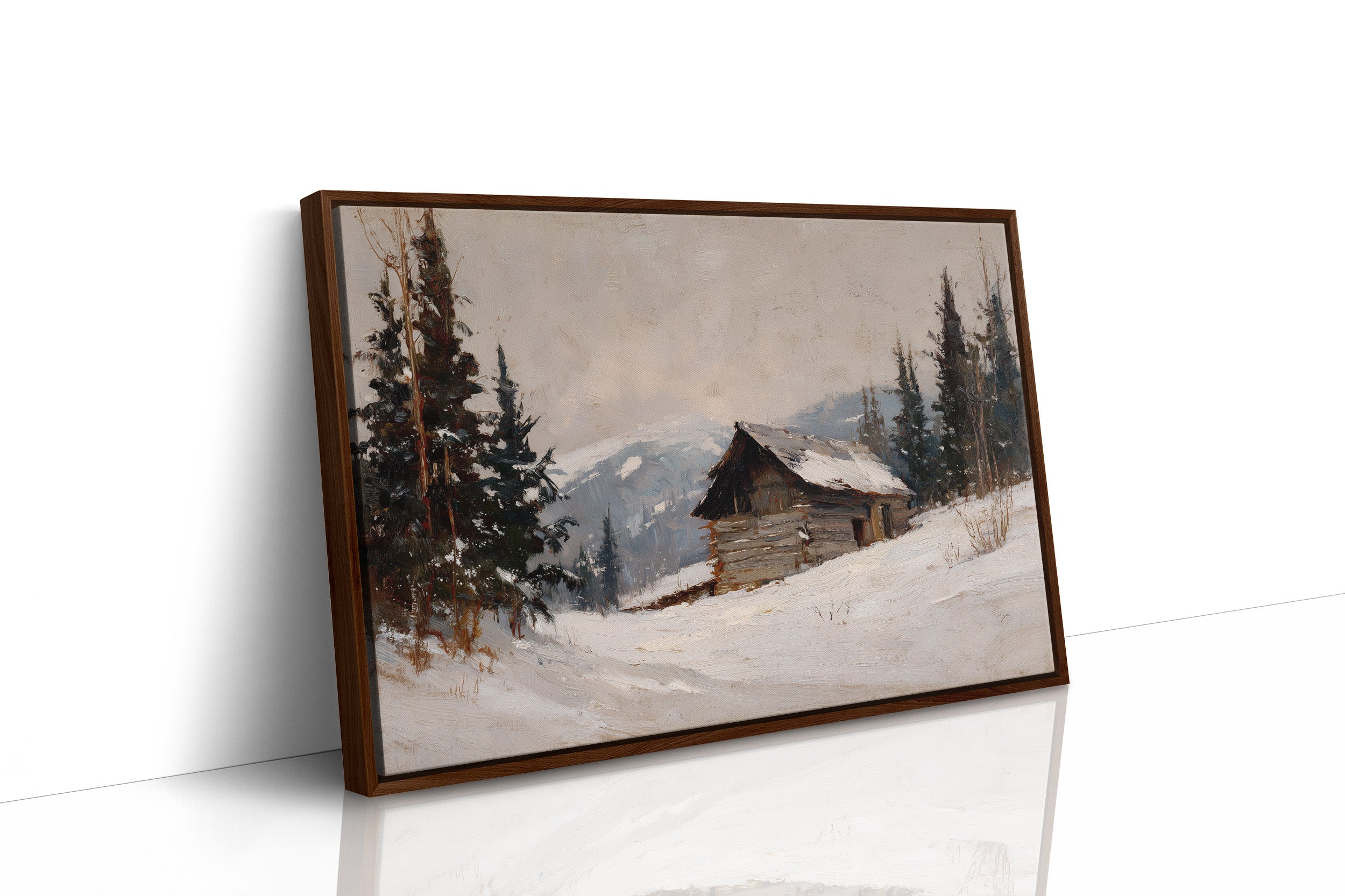 Mountain Cabin Waits For Spring