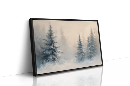 Evergreens Dance Through Winter's Light
