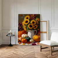 Autumn's Warmth In Sunflower Light