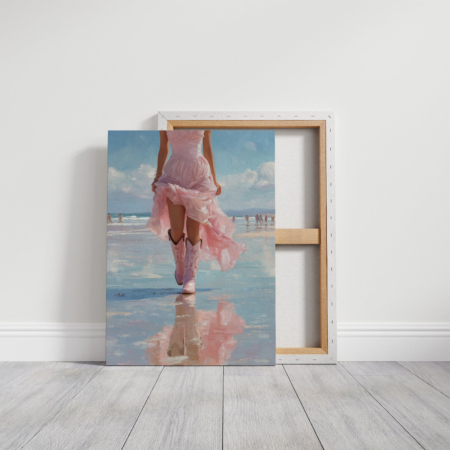 Pink Skirt, Mirrored Tide