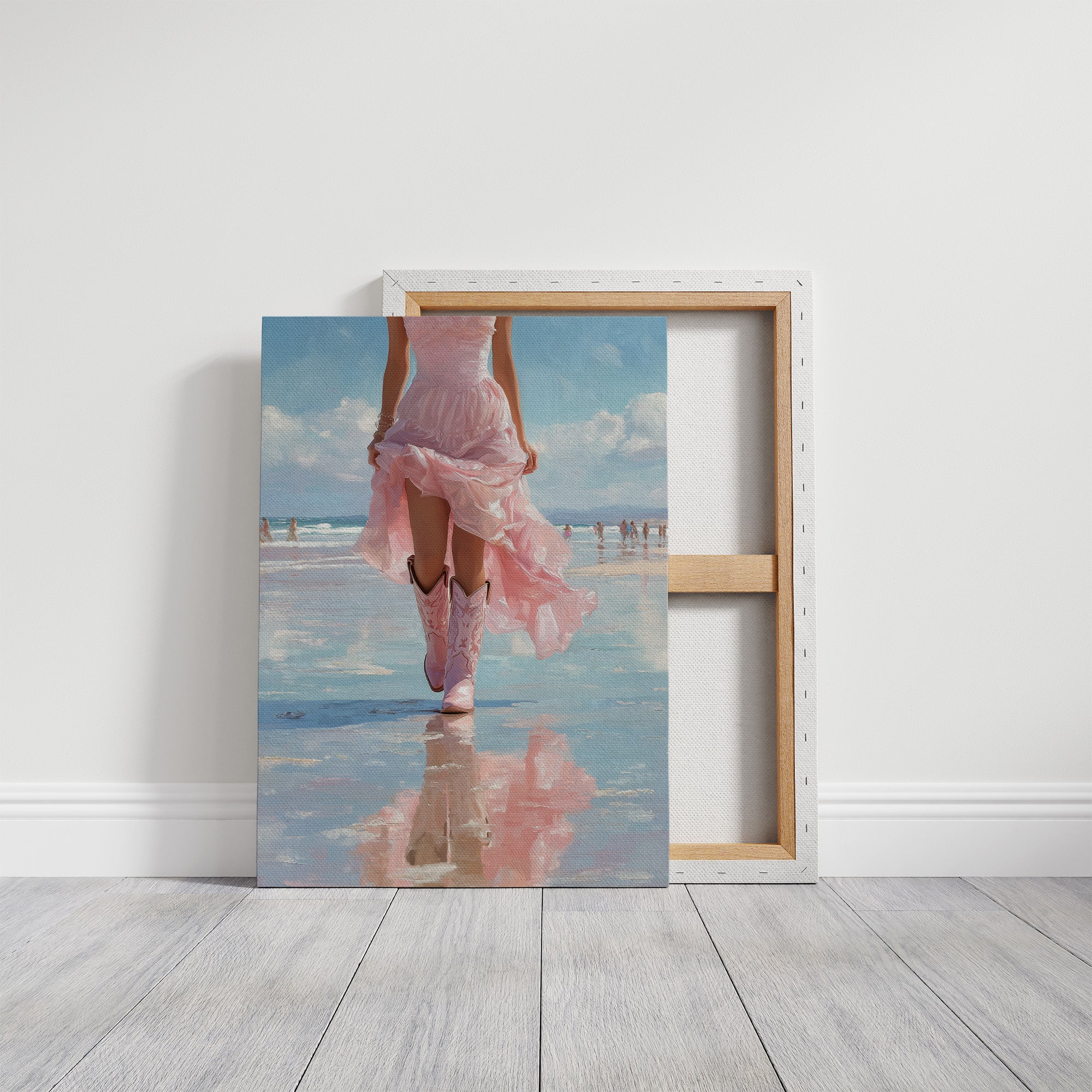 Pink Skirt, Mirrored Tide
