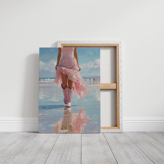 Pink Skirt, Mirrored Tide