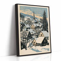 Snowbound Village Dusk