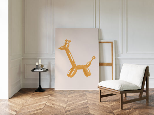 A Giraffe's Playful Journey