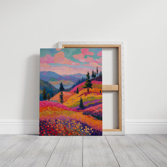 Fields Ablaze With Color