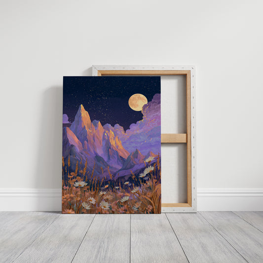 Moonlit Peaks and Meadow Serenades