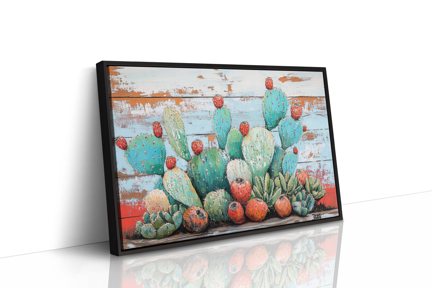 Desert Jewels On Weathered Wood