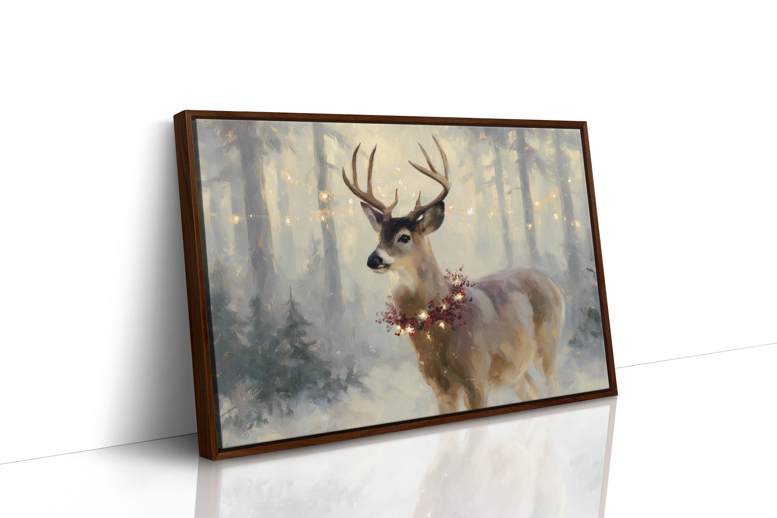 Winter Forest Crowns Noble Stag