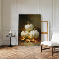 White Pumpkins Dance With Autumn