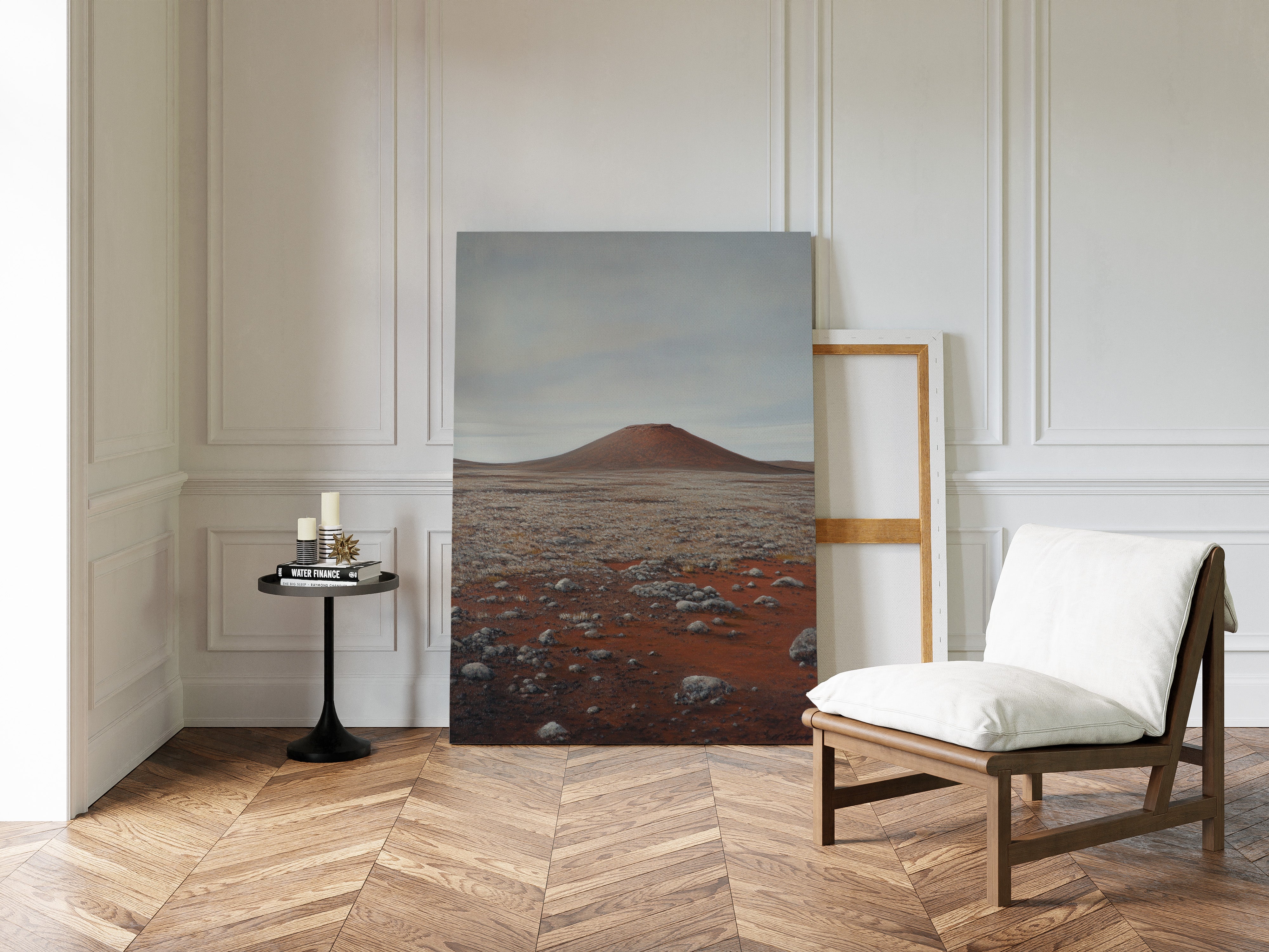 Solitary Peak In Rust And Stone