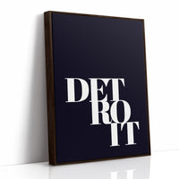 Detroit Bold Typography Print