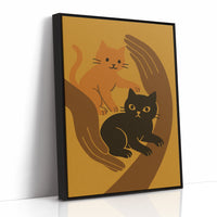 Safe Paws Warm Hearts Cat Print