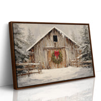 Winter Finds The Old Barn Door