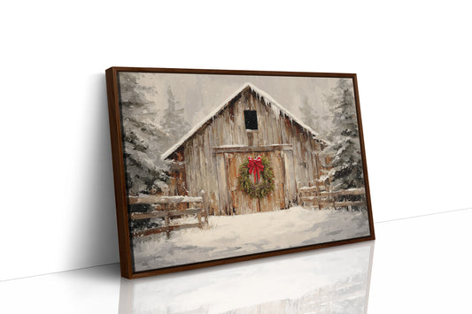 Winter Finds The Old Barn Door