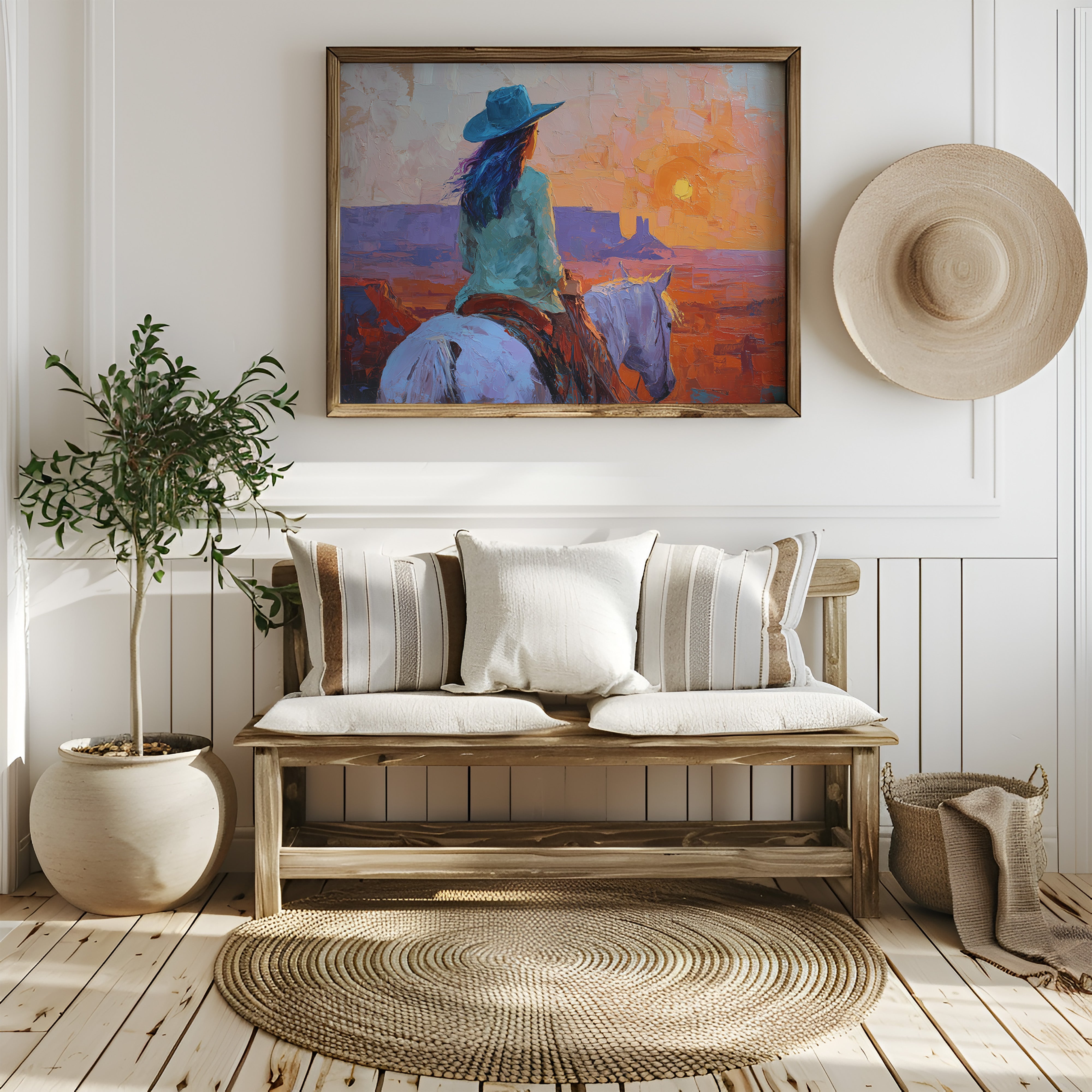 Wild Horses Chase Desert Sunsets