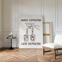 Coffee Wisdom Flows In Brown Lines