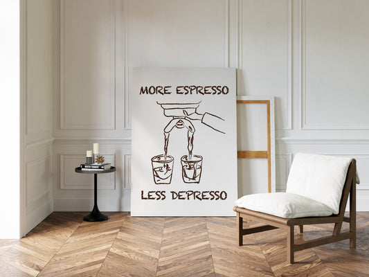 Coffee Wisdom Flows In Brown Lines