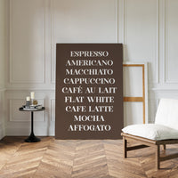 Barista Poetry In Chocolate Brown