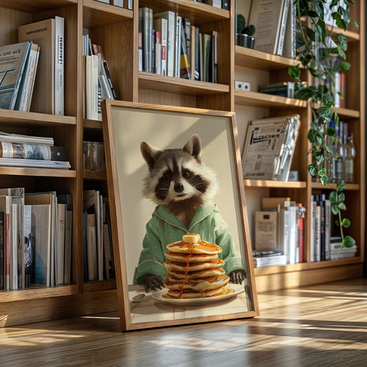 Morning Feast with a Furry Friend