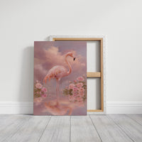 Flamingo Among the Roses