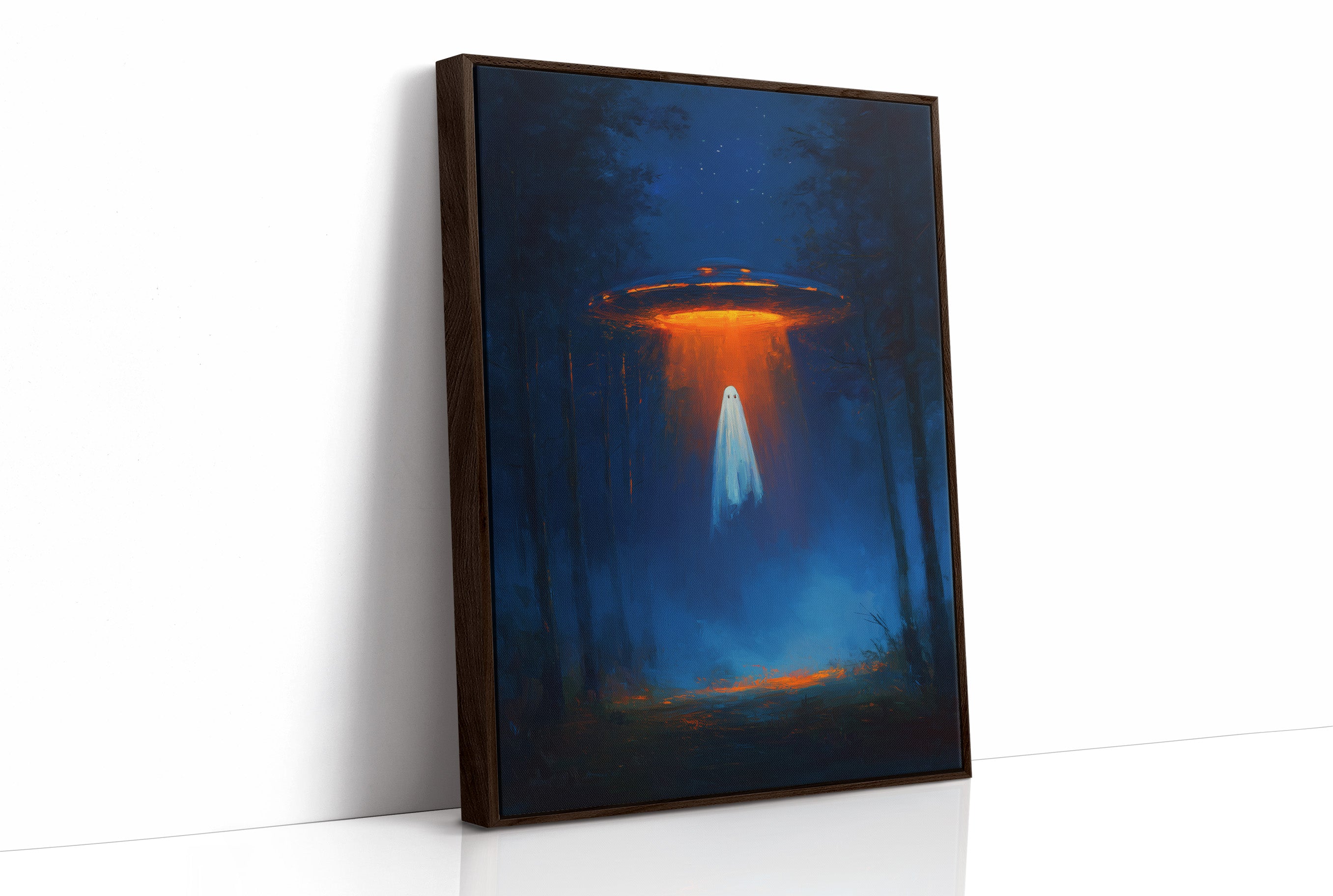 Cosmic Visitor Meets Midnight Forest