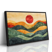 Rolling Hills Bow To Crimson Sky