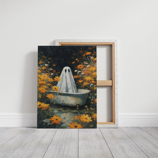 A Ghost Among Golden Petals