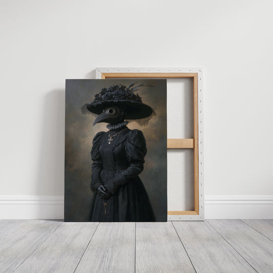 Elegance Beneath a Feathered Veil