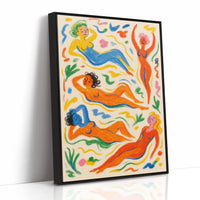 Joyful Nudes in Colorful Flow