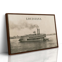 Louisiana Steamboat Voyage Print