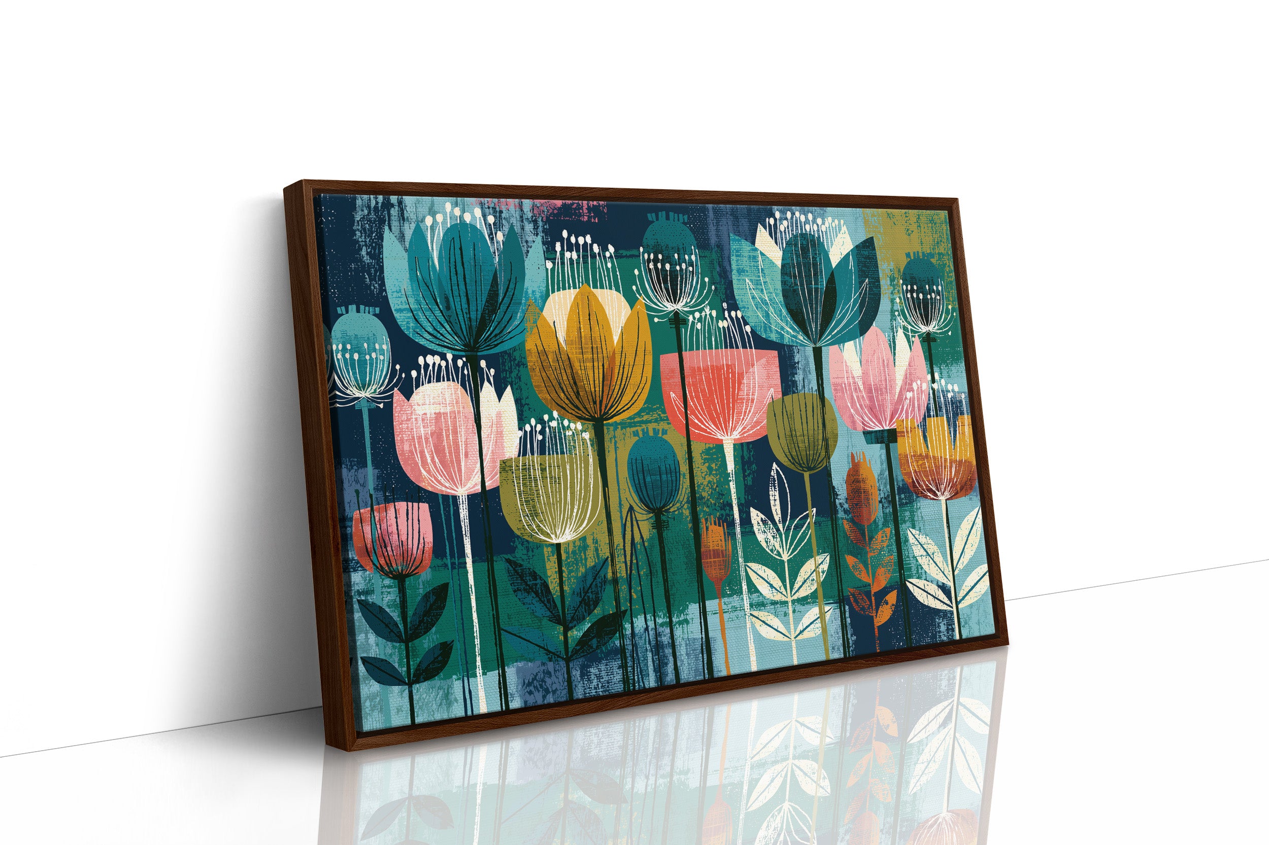 Tulip Garden, Screen Print Style
