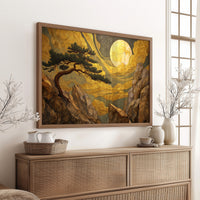 Pine Bends Toward Midnight's Gold