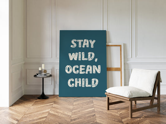 Ocean Letters Carved In Morning