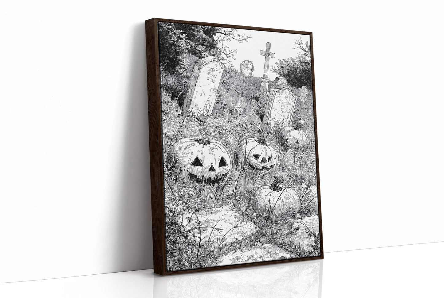 Midnight Grins Among Stone Memories