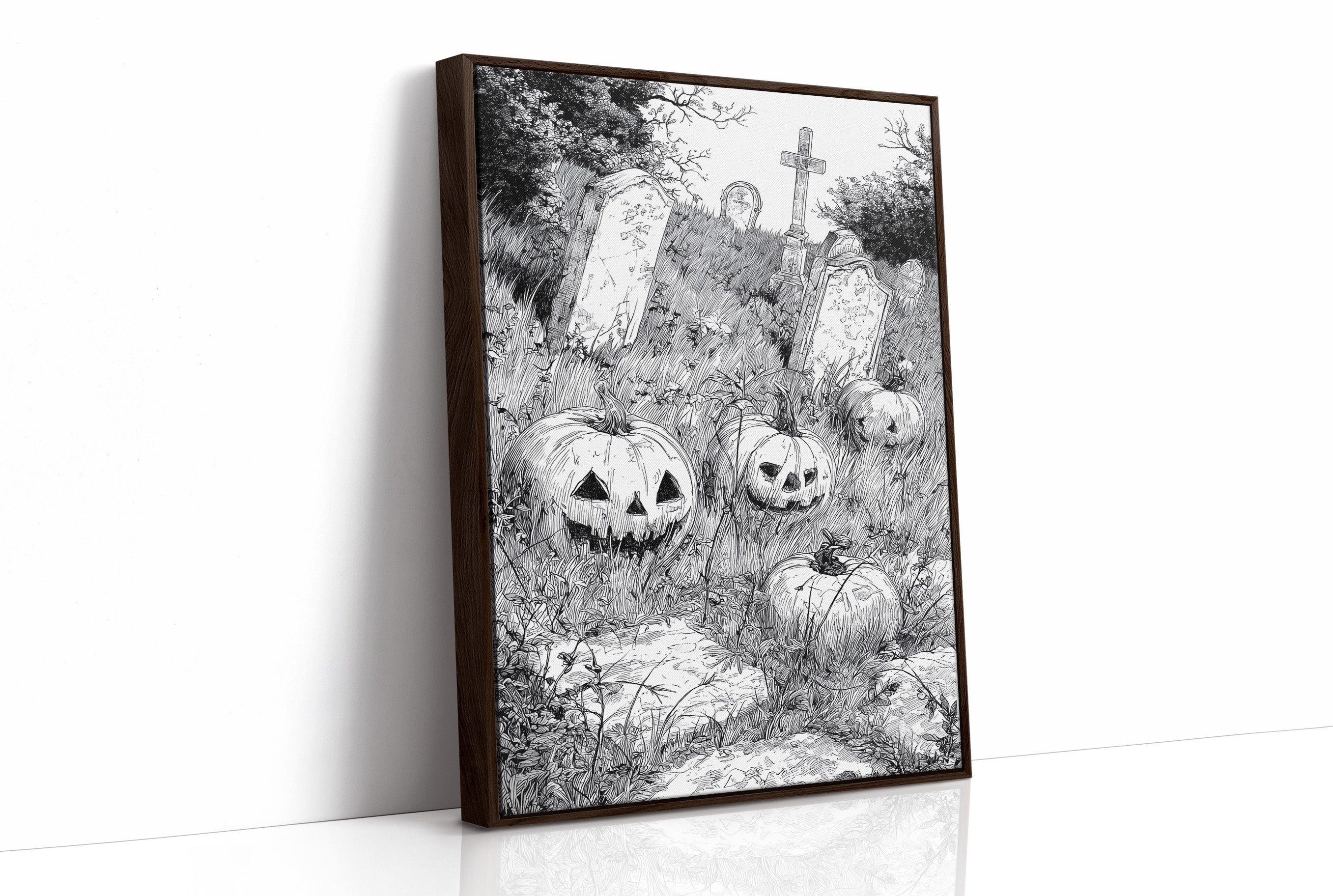 Midnight Grins Among Stone Memories