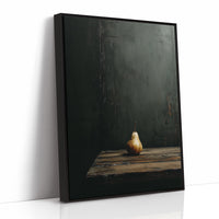 Solitary Pear in Emerald Darkness