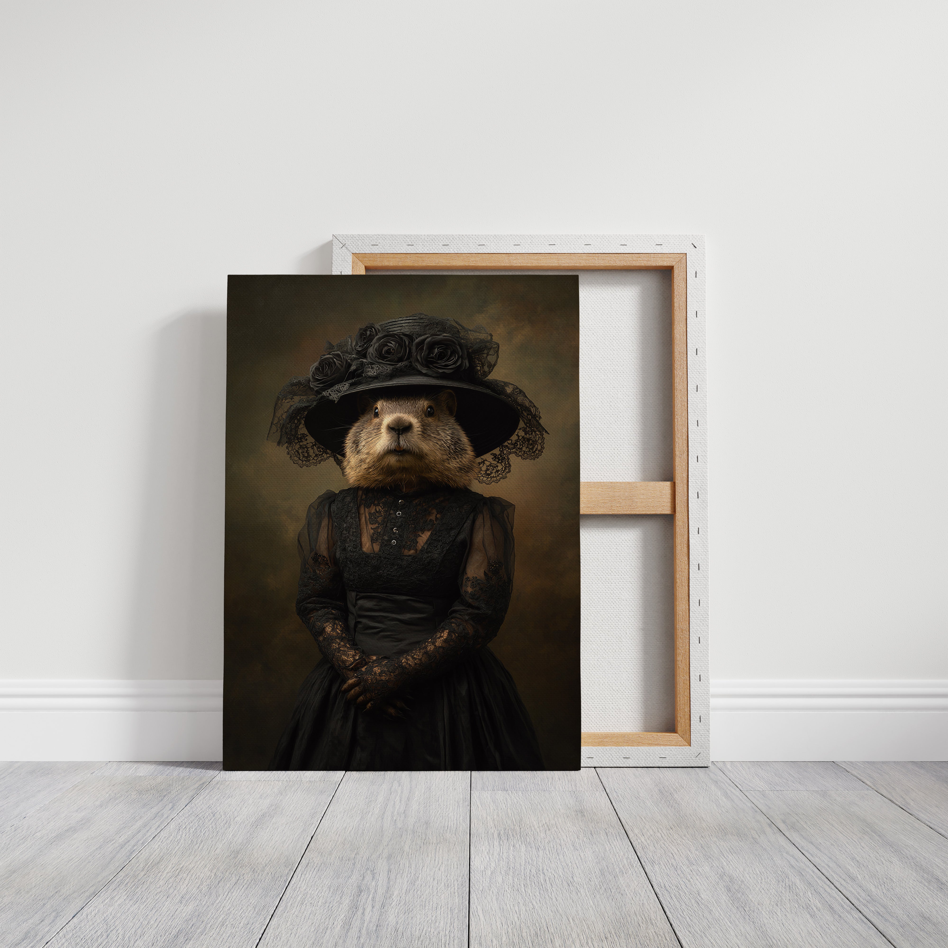 Elegant Rodent in Victorian Attire