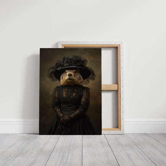 Elegant Rodent in Victorian Attire