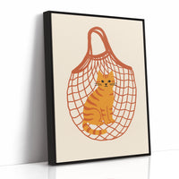 Orange Tabby in a Market Tote