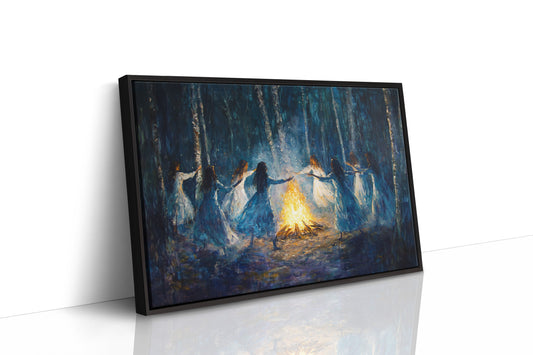Moonlit Dance Around Sacred Flames
