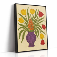 Tulips in a Plum Vase