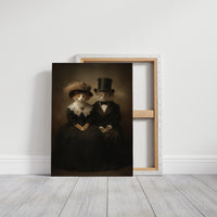 Feline Elegance in Vintage Attire