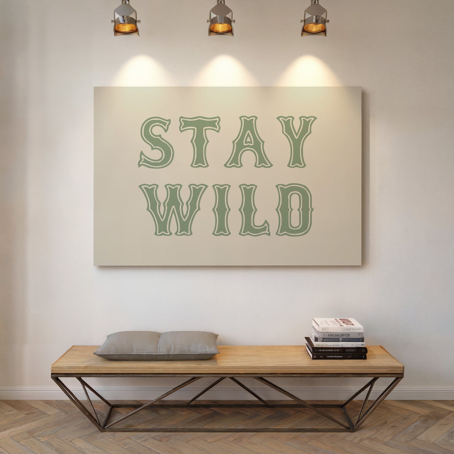 Stay Wild – Western Typography Wall Art Print