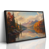 Autumn Peaks Mirror Mountain Dreams