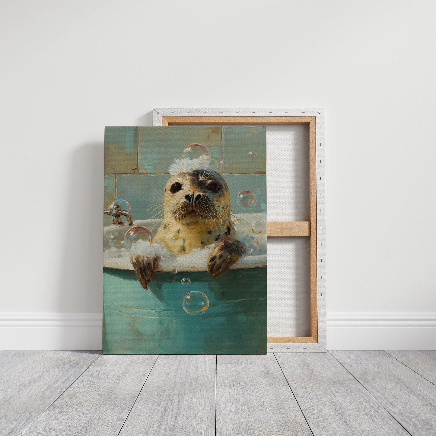 Bubbly Bliss In Teal Waters