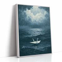 Crane Adrift in Silence