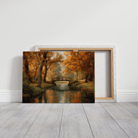 Amber Bridge Over Tranquil Waters