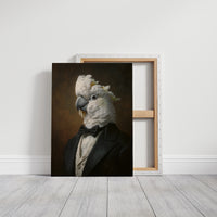 Dapper Cockatoo in Formal Attire
