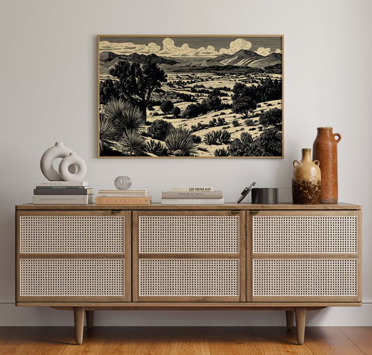 Desert Plains Dance With Mountains